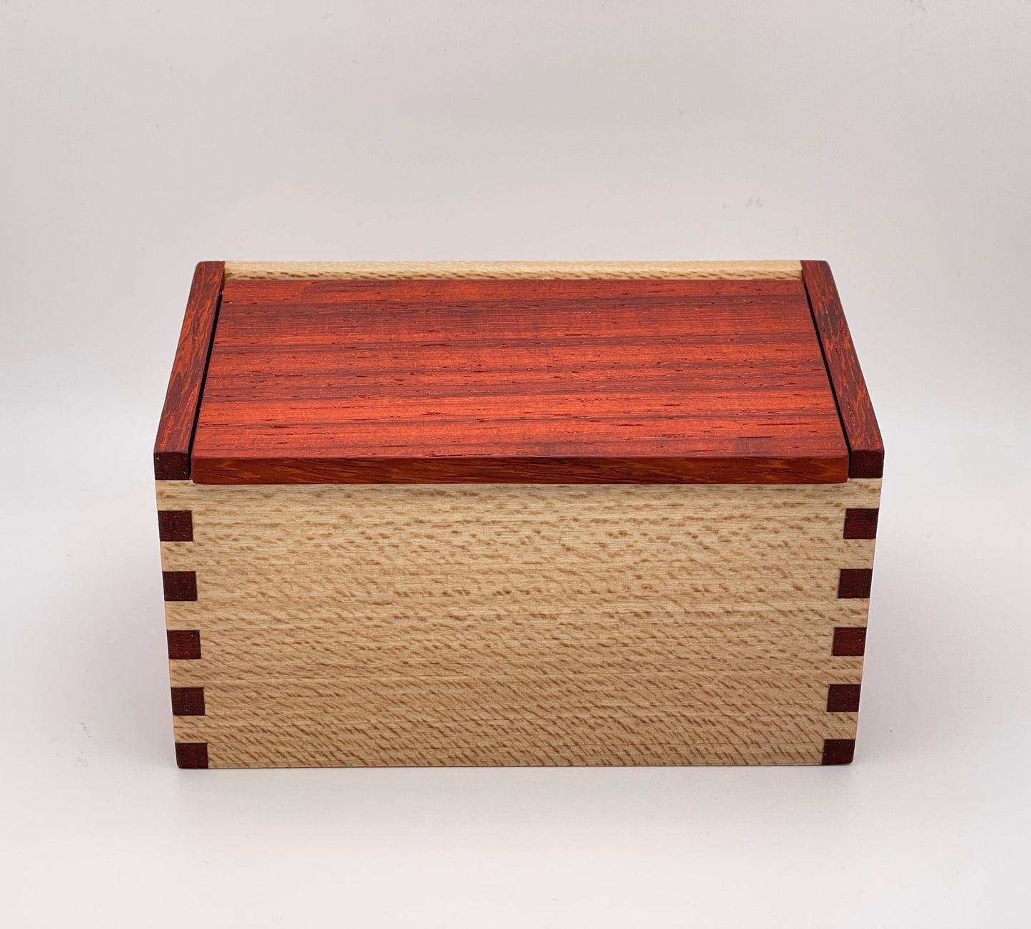 Wood Salt Cellar - Salt Box - Salt Pig - Keepsake Box - Exotic - Padauk and Sycamore