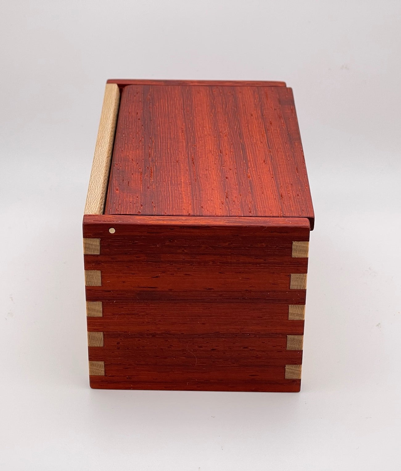 Wood Salt Cellar - Salt Box - Salt Pig - Keepsake Box - Exotic - Padauk and Sycamore