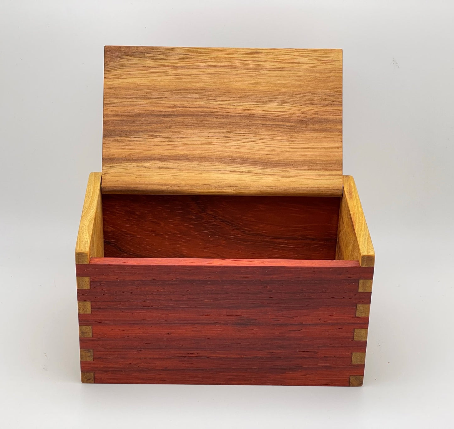 Wood Salt Cellar - Salt Box - Salt Pig - Keepsake Box - Exotic - Canarywood and Padauk