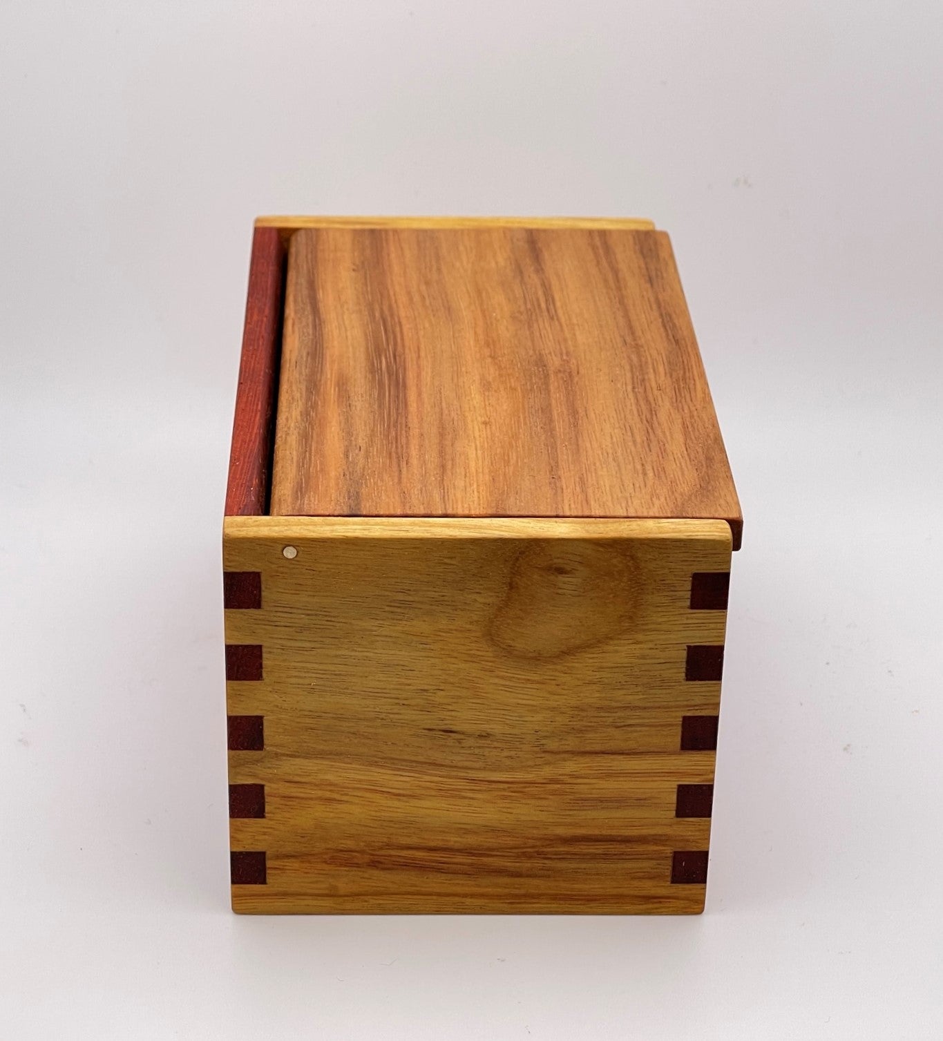 Wood Salt Cellar - Salt Box - Salt Pig - Keepsake Box - Exotic - Canarywood and Padauk