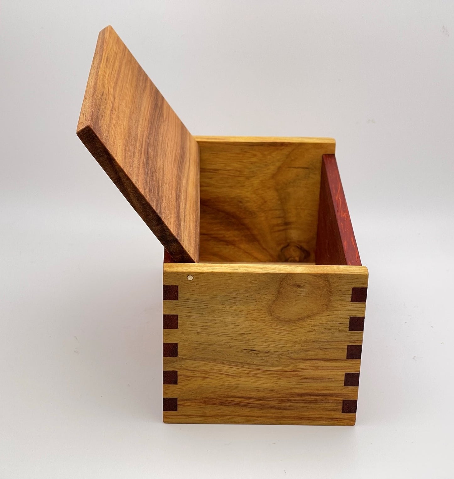 Wood Salt Cellar - Salt Box - Salt Pig - Keepsake Box - Exotic - Canarywood and Padauk