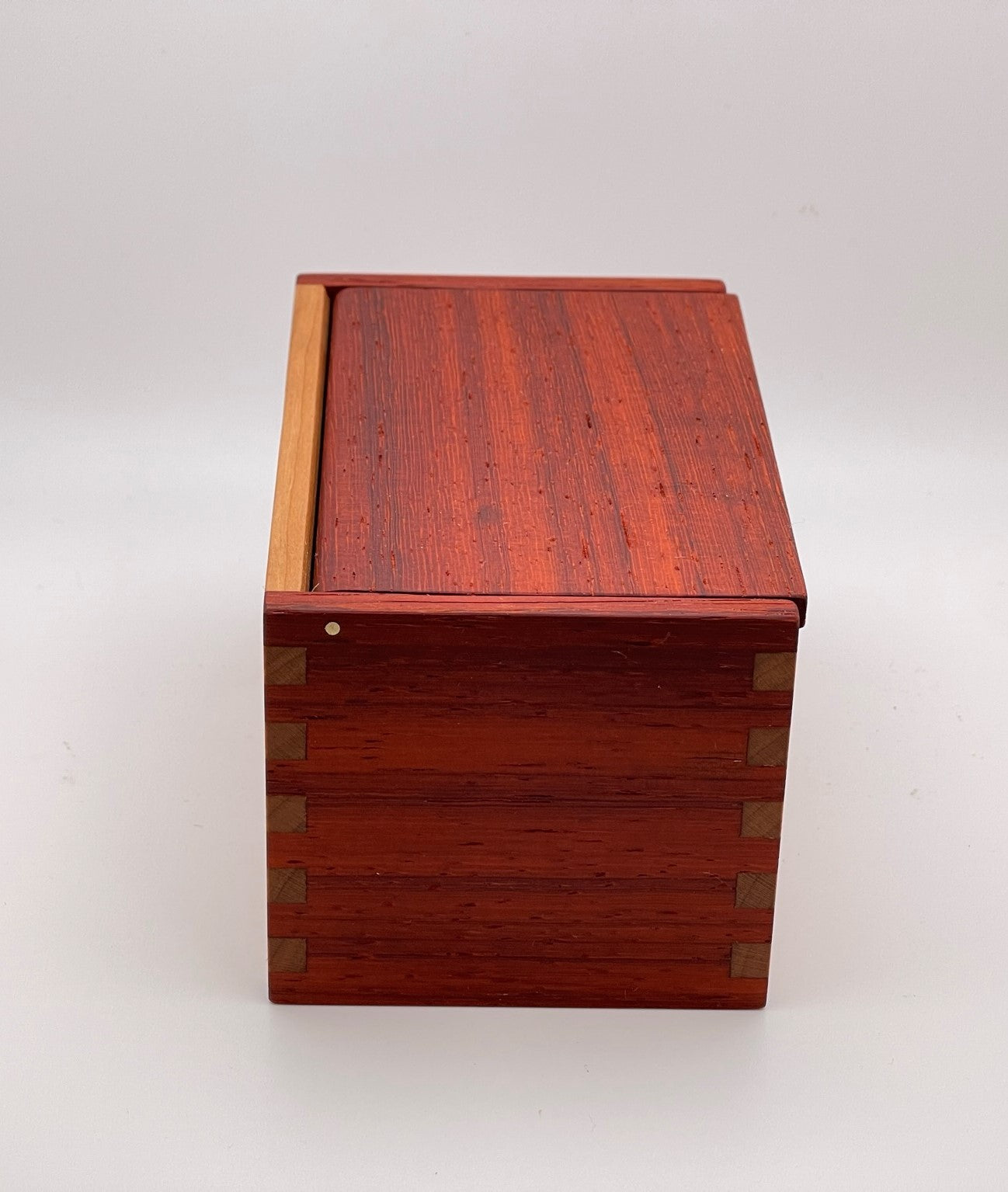 Wood Salt Cellar - Salt Box - Salt Pig - Keepsake Box - Exotic - Padauk and Cherry