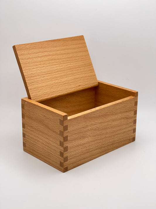 Wood Salt Cellar - Salt Box - Salt Pig - Keepsake Box - Beech Hardwood