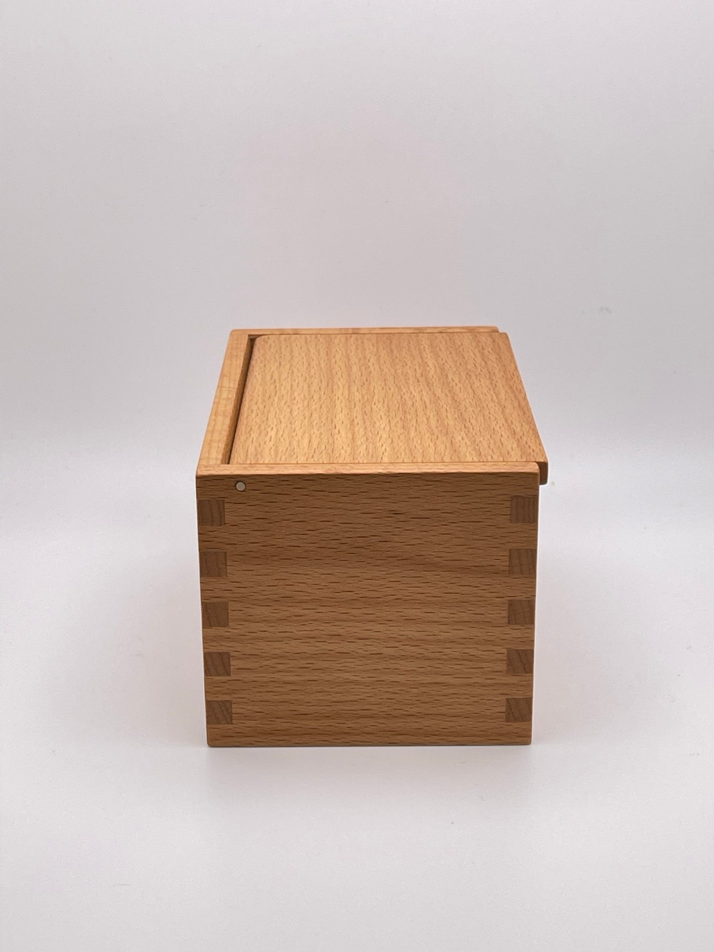 Wood Salt Cellar - Salt Box - Salt Pig - Keepsake Box - Beech Hardwood