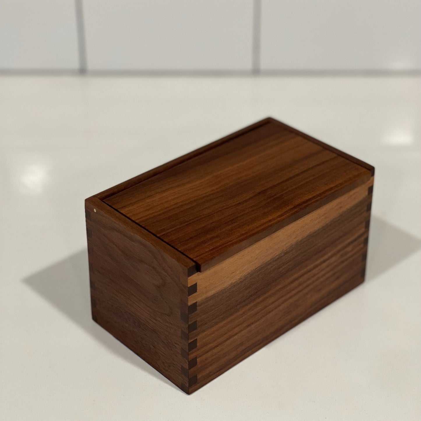 Wood Salt Cellar - Salt Box - Salt Pig - Keepsake Box - Walnut