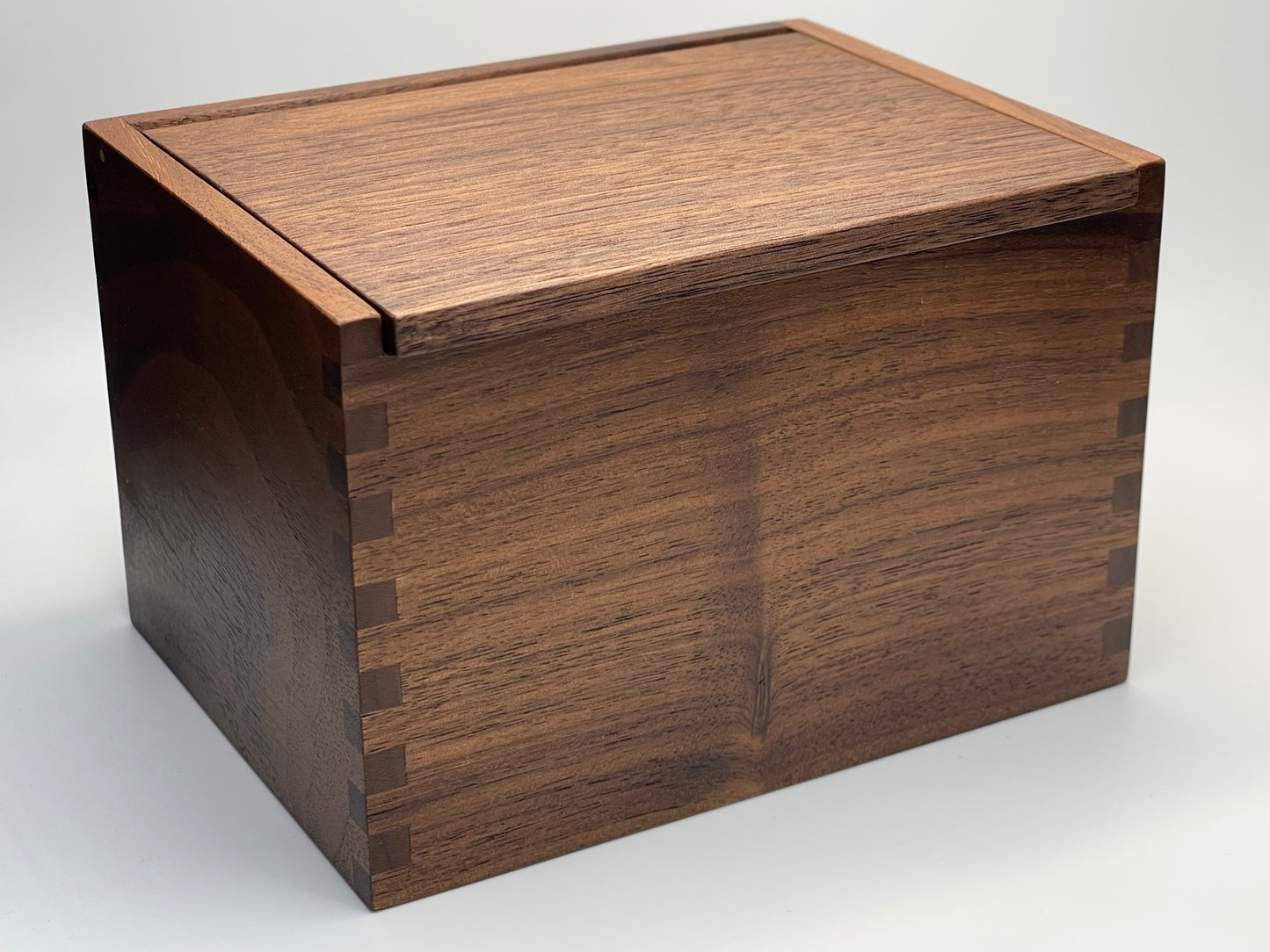 Wood Salt Cellar XL - Salt Box - Salt Pig -  Keepsake Box - Walnut Hardwood