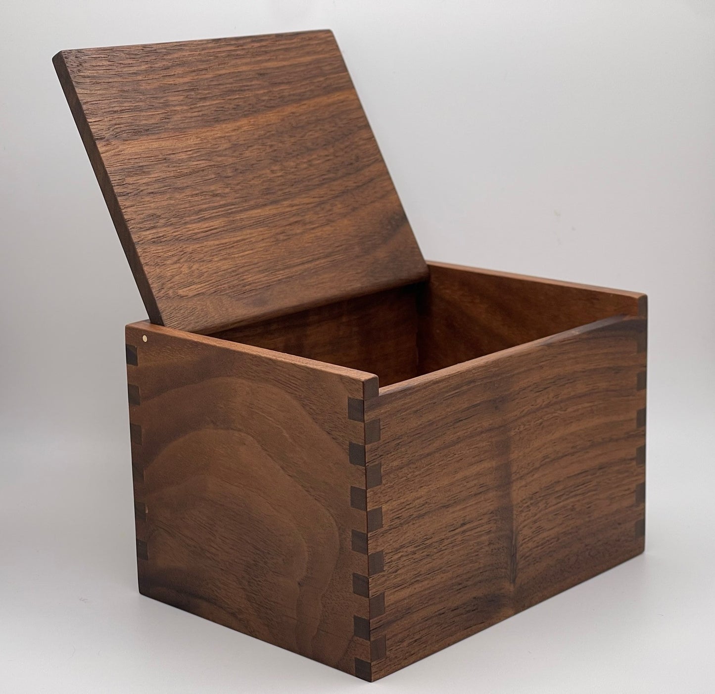 Wood Salt Cellar XL - Salt Box - Salt Pig -  Keepsake Box - Walnut Hardwood