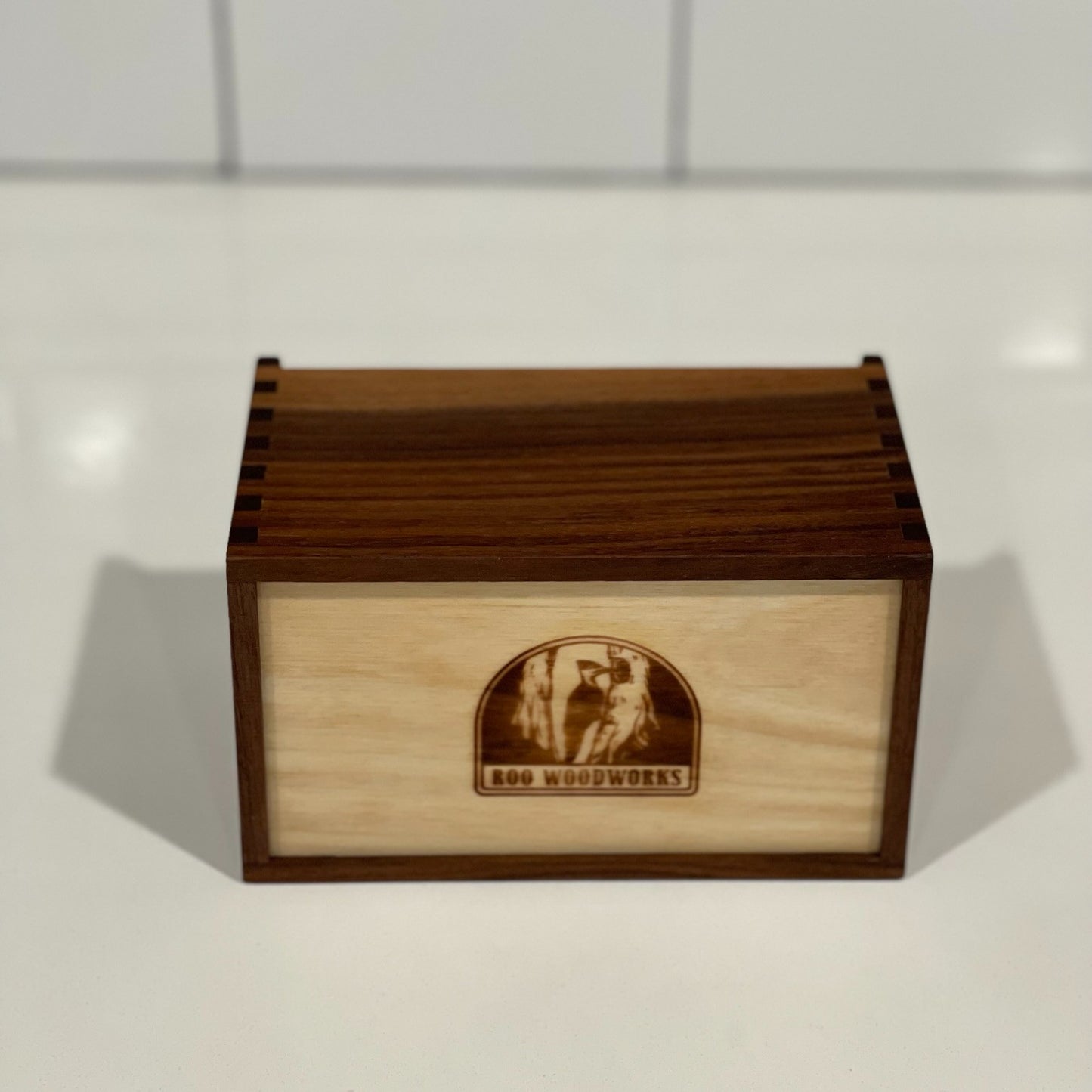 Wood Salt Cellar - Salt Box - Salt Pig - Keepsake Box - Walnut