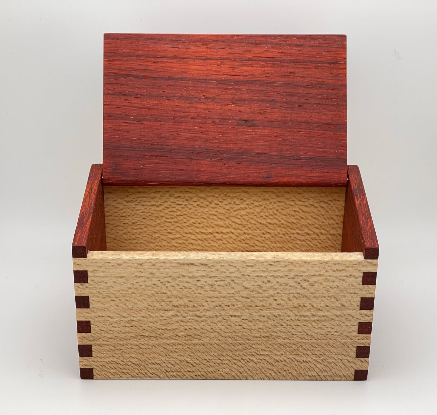 Wood Salt Cellar - Salt Box - Salt Pig - Keepsake Box - Exotic - Padauk and Sycamore