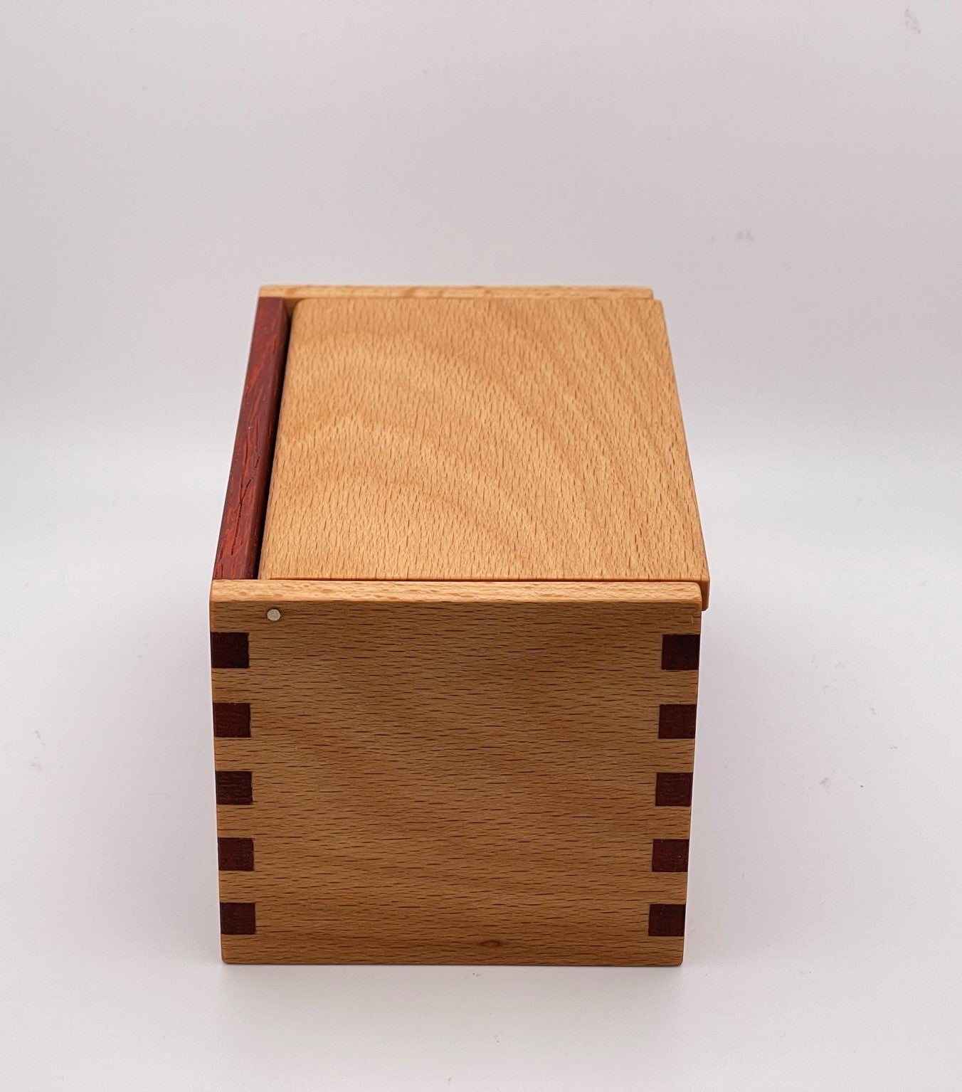 Wood Salt Cellar - Salt Box - Salt Pig - Keepsake Box - Exotic - Beech and Padauk