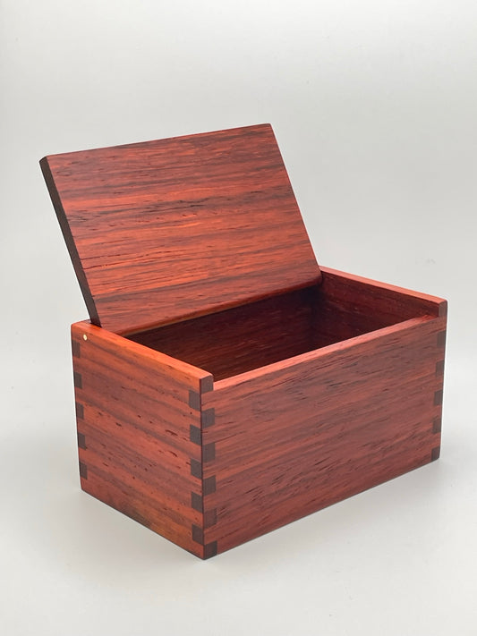 Wood Salt Cellar - Salt Box - Salt Pig - Keepsake Box - Exotic - Padauk