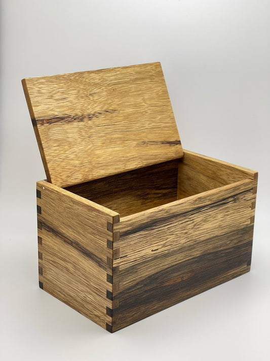Wood Salt Cellar - Salt Box - Salt Pig - Keepsake Box - Black Limba